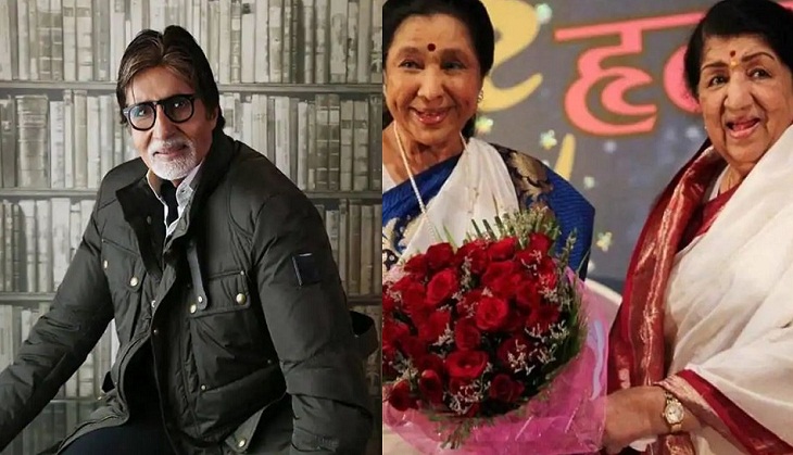 Have you seen ‘nightingale’ sisters Lata Mangeshkar-Asha Bhosle rare pic? Amitabh Bachchan tweets throwback pic
