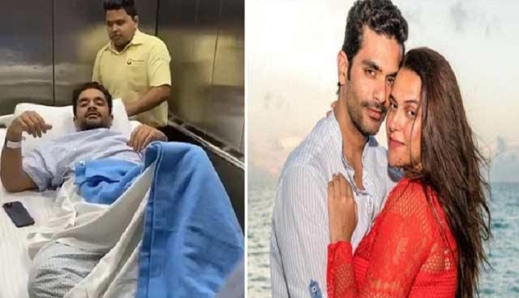 This funny banter between Neha Dhupia, Angad Bedi ahead of his knee surgery will make you go crazy! [VIDEO]