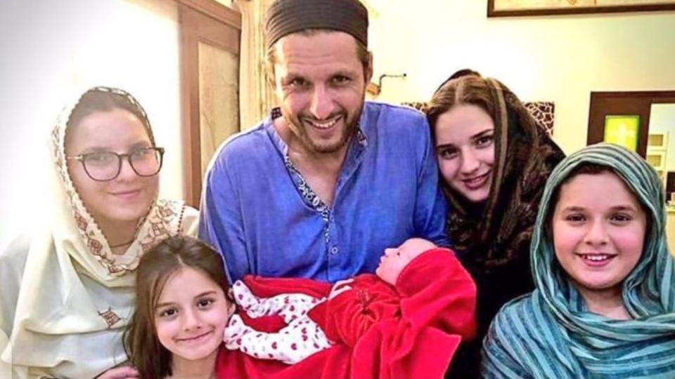 Shahid Afridi becomes father of baby girl for fifth time [Pics]