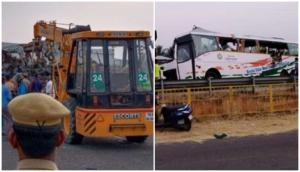 Tamil Nadu: Bus-Truck collision in Tirupur; 9 dead