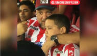 Watch how father explains live football match to his blind son; video will make you cry!