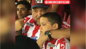 Watch how father explains live football match to his blind son; video will make you cry!
