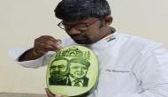 Donald Trump Visit: Tamil Nadu artist carves images of PM Modi, Trump on watermelon