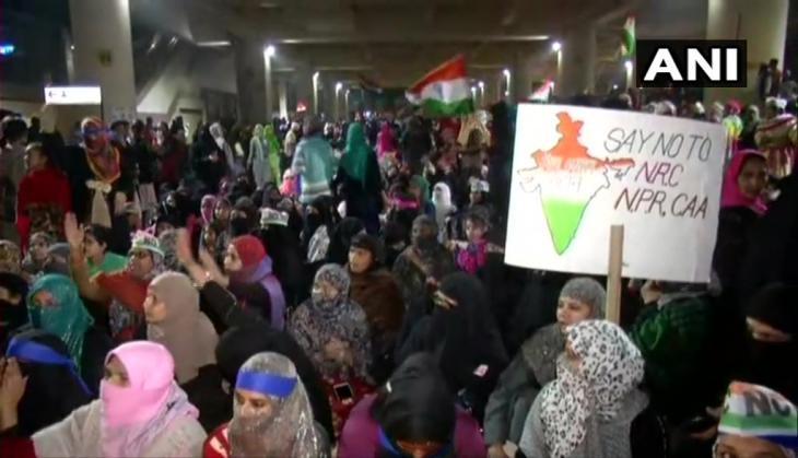 women protest
