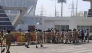 Donald Trump India visit: Security tightened outside Motera Stadium in Ahmedabad 