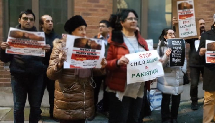 Protest outside UN office in London to seek justice for Mehak Kumari