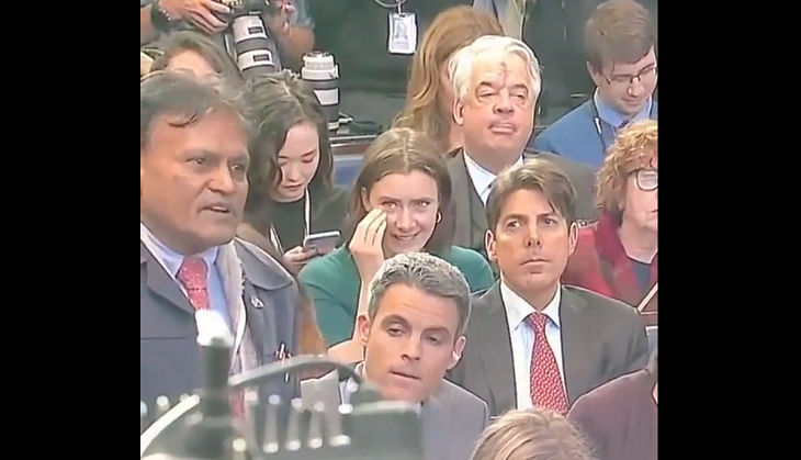 NY Post journalist laughs at India’s senior journalist during Donald Trump press conference; Twitter gets angry