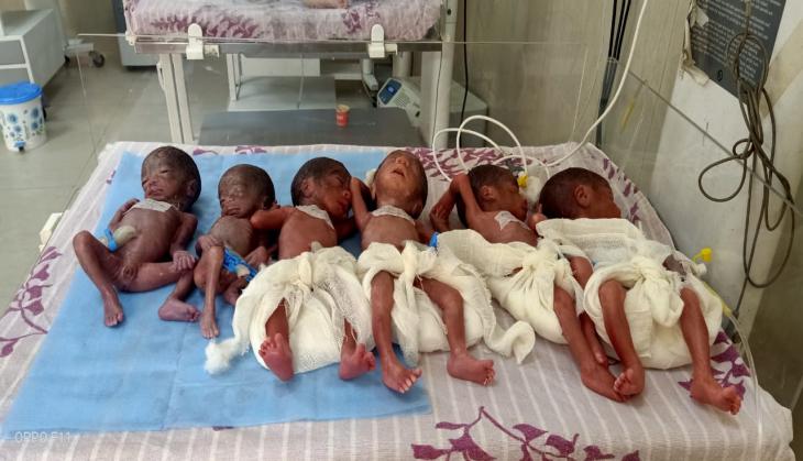 Madhya Pradesh: Woman gives birth to 6 babies; two infants die