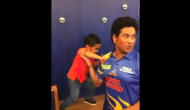 Sachin Tendulkar engages in hilarious 'boxing' match with Irfan Pathan's son [Watch]