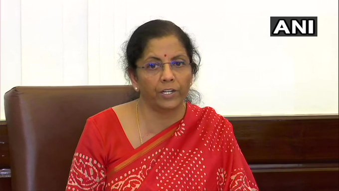 Nirmala Sitharaman announces slew of relief measures for taxpayers, businesses amid coronavirus outbreak