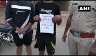 MP Police takes action against lockdown violators, hands pamphlets to street wanderer [PIC]