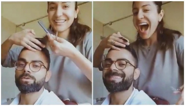 Amid lockdown, Anushka Sharma turns hairdresser for hubby Virat Kohli