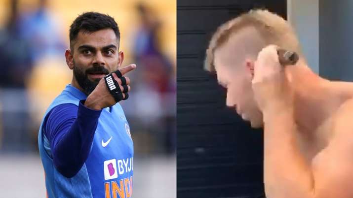 Coronavirus: David Warner shaves head to show support towards medical staff, asks Steve Smith, Virat Kohli to do the same