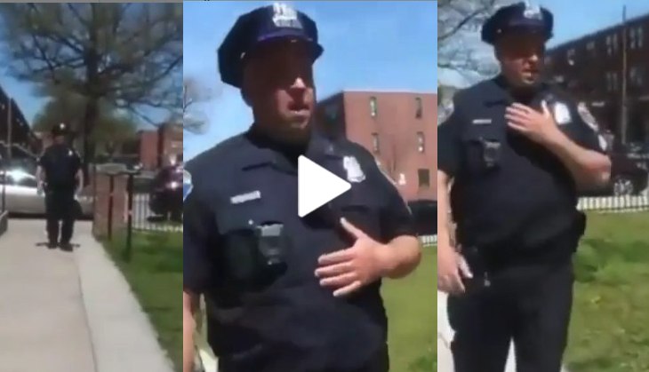 White Police officer intentionally coughing on black residents amid coronavirus fear; video sparks criticism
