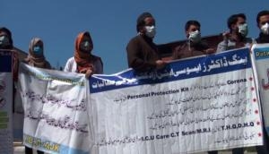 Coronavirus: Doctors protest in PoK as govt fails to provide PPE kits 