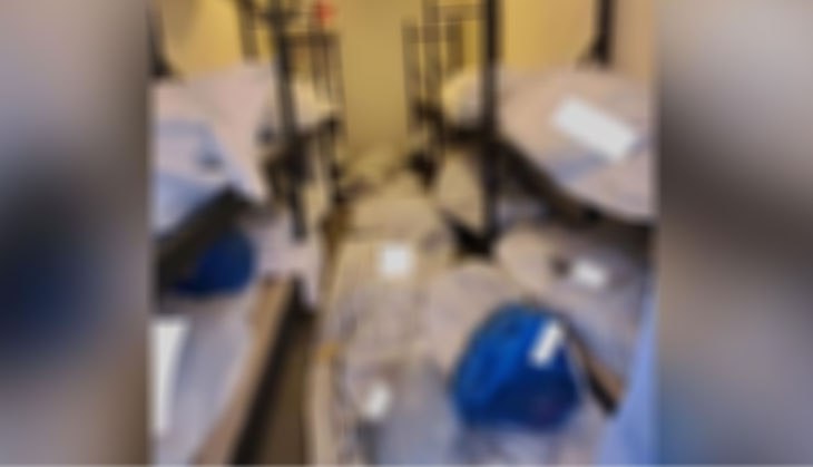 US: Spine-chilling photos show coronavirus victims bodies stored in vacant rooms at hospital
