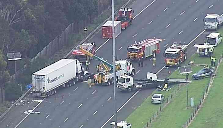 Eastern Freeway Horror Crash Driver Of Semi Trailer Refrigeration Truck Killed Four Police 6960