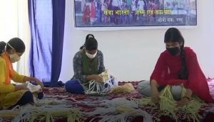 Jammu: Girls make around 2,000 masks daily for COVID-19 warriors 