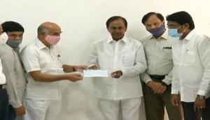 Coronavirus: Telangana State Electricity agencies' employees donate Rs 11.40 crore to CMRF