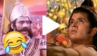 Ramayan blooper: Actor caught doing ‘garba’ in fight scene between Lord Ram and Ravaan army; netizens burst into laughter!
