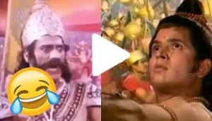 Ramayan blooper: Actor caught doing ‘garba’ in fight scene between Lord Ram and Ravaan army; netizens burst into laughter!