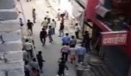 Locals pelt stones at police over restriction of movement at Delhi-Gurugram border [Watch]