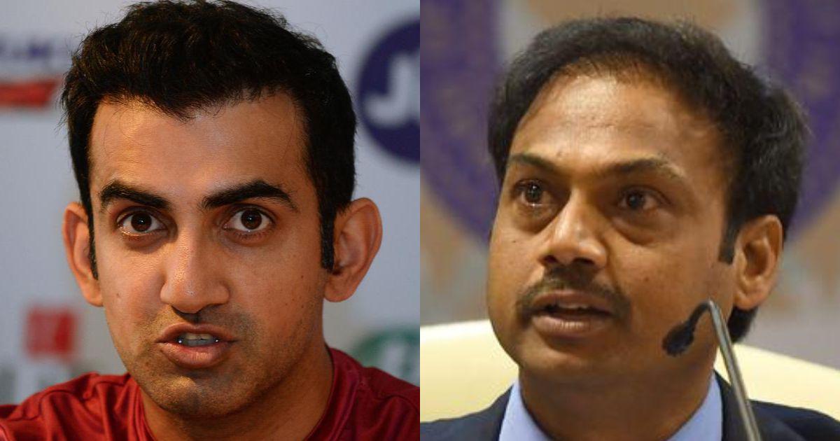 Gautam Gambhir, MSK Prasad get enmeshed in war of words over selection procedure