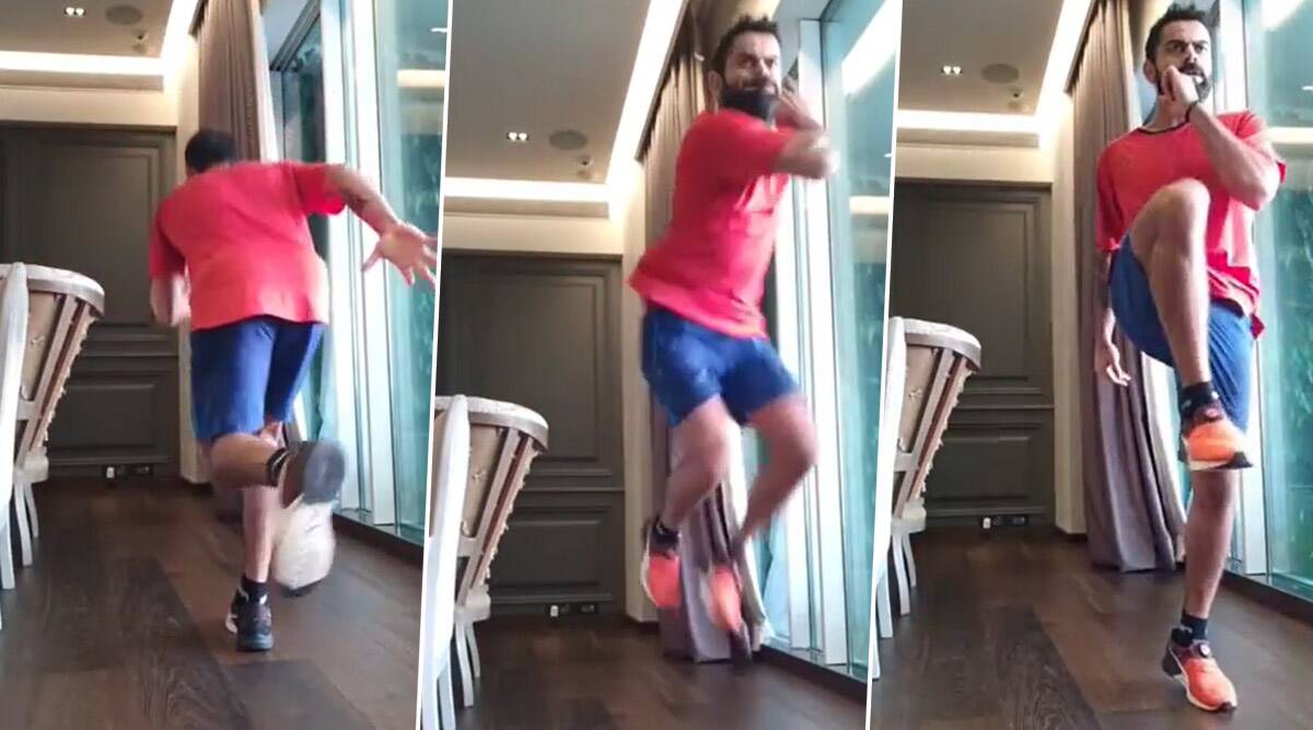 Virat Kohli impress fans with his new '180 landings' workout [Video]