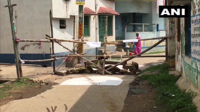 COVID-19: Locality barricaded in WB's Birbhum to prevent movement of people 