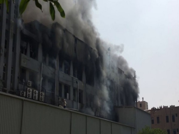 UP: Operation underway to douse fire at mattress factory in Gautam Buddh Nagar
