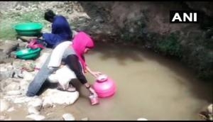 J-K: Villagers forced to use contaminated water from nullah in Kathua 