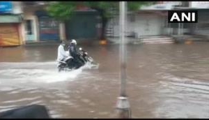 Heavy rains lead to waterlogging in Ahmedabad's Bapu Nagar