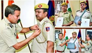 Delhi Police awards policemen for their exemplary work