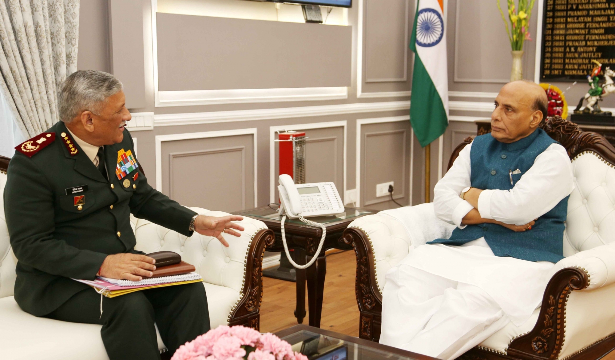 CDS, three service chiefs meet Rajnath Singh, review Ladakh situation 