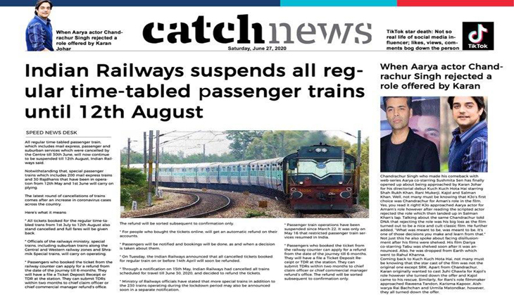 27th June Catch News ePaper, English ePaper, Today ePaper, Online News Epaper
