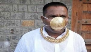 Pune: Man dons gold mask worth Rs 2.89 lakhs amid COVID-19