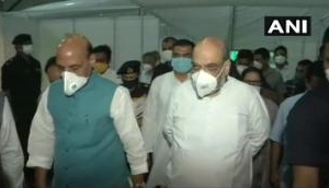 Delhi: Amit Shah, Rajnath Singh visit DRDO-built Sardar Vallabhbhai Patel COVID-19 Hospital