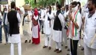 TPCC holds 'black flag and badge' protest against high power bills in Hyderabad