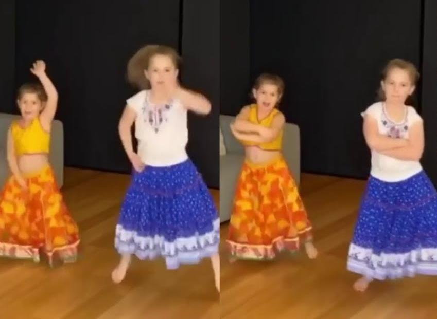 David Warner's daughters seen shaking their legs to hit bollywood number [watch]