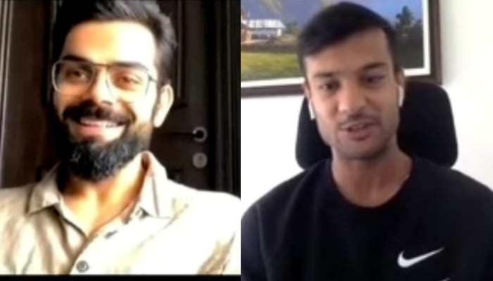 Virat Kohli goes 'retro', Mayank Agarwal compliments [Watch]