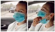 Model shows hilarious trick to eat food without removing face mask; video will make you burst into laughter