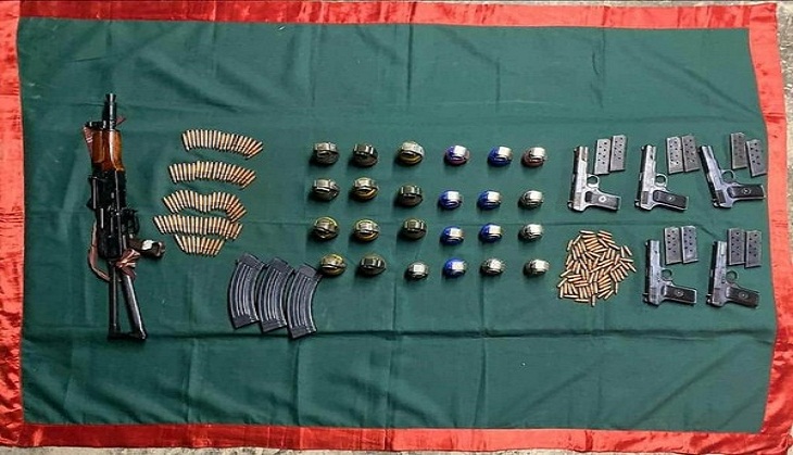 J-K: AK-47, Chinese pistols, grenades recovered during search operation in Baramulla