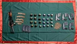 J-K: AK-47, Chinese pistols, grenades recovered during search operation in Baramulla