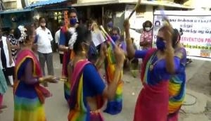 Chennai: Transgender people perform Kolattam dance to raise COVID-19 awareness 