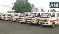 Maharashtra CM flags off 25 ambulances donated by Shiv Sena