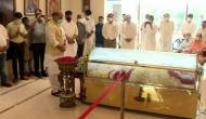 Rajnath Singh pays last respects to Rajya Sabha MP Amar Singh