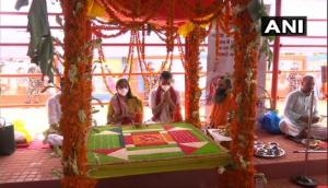Ram Mandir Bhoomi Pujan: 'Ramarchan puja' begins at Ram Janmbhoomi in Ayodhya 