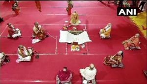 Ram Mandir Bhumi Pujan: PM Modi performs 'bhoomi pujan' for Ram Temple at Ayodhya 