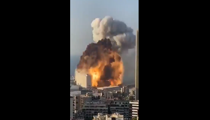 Beirut blast: Scary videos of explosion go viral on social media: WATCH