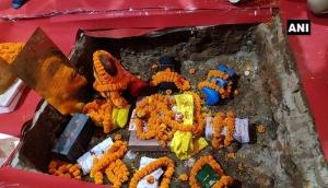 Ram Temple Bhoomi Pujan: 9 bricks laid down at Ayodhya's Ram Janmabhoomi temple construction site